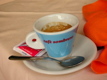 Coffee cup at cafe