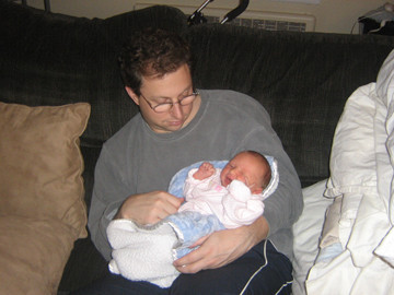 Picture of infant Katelyn Rose with Father